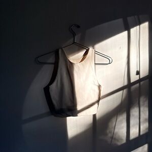 GIRLFRIEND COLLECTIVE PALOMA TANK SPORTS BRA IVORY SMALL